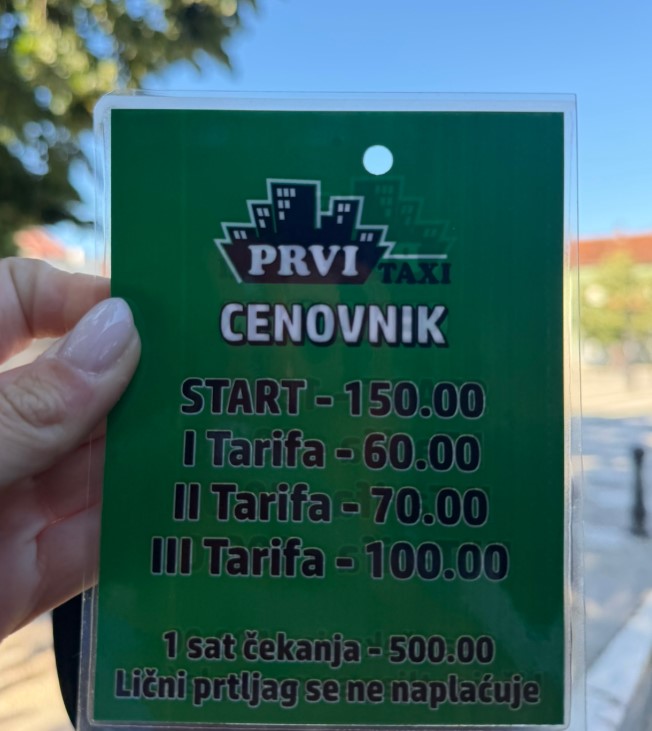 Prvi Taxi Doljevac cenovnik